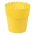 Osłonka z koronkowym wykończeniem, ażurowa Bella - 17 cm - żółta